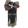 New bow false hair band with small beads, red and green bow wig accessory, princess hair band NEWLOOK Specification image